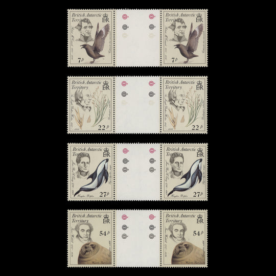 BAT 1985 (MNH) Early Naturalists gutter pairs