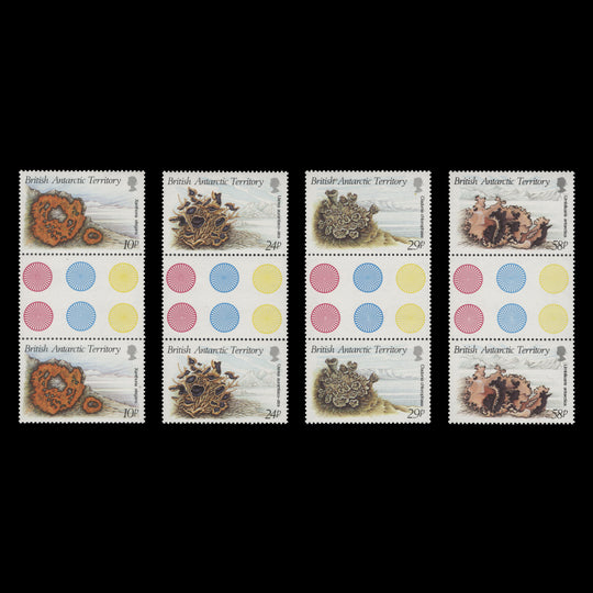 BAT 1989 (MNH) Lichens gutter pairs