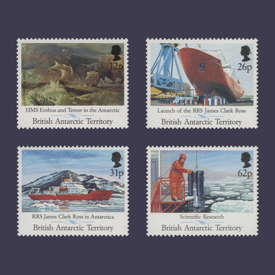 BAT 1991 (MNH) James Clark Ross Maiden Voyage set