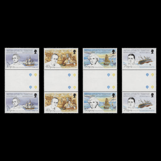 BAT 1994 (MNH) Antarctic Heritage Fund gutter pairs