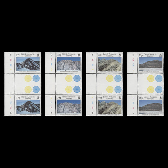 BAT 1995 (MNH) Geological Structures gutter plate pairs
