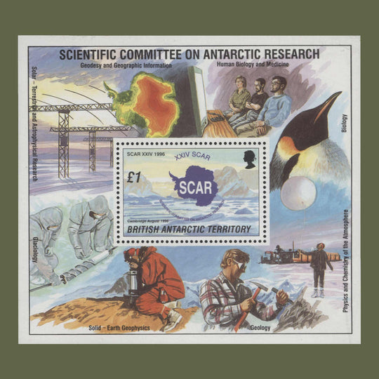 BAT 1996 (MNH) SCAR Meeting miniature sheet