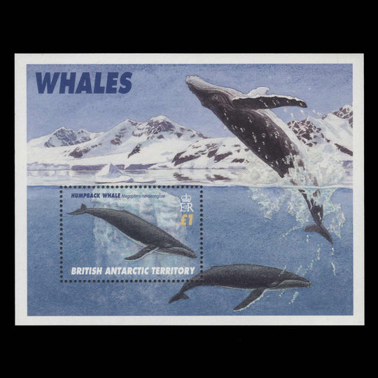 BAT 1996 (MNH) Whales miniature sheet