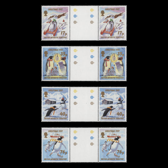 BAT 1997 (MNH) Christmas gutter pairs