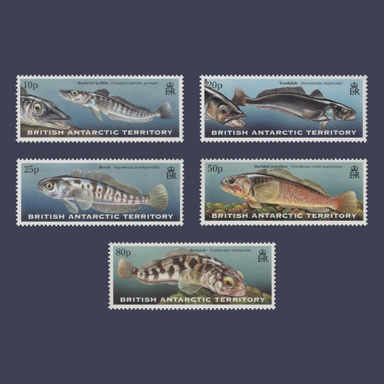 BAT 1999 (MNH) Southern Ocean Fish set