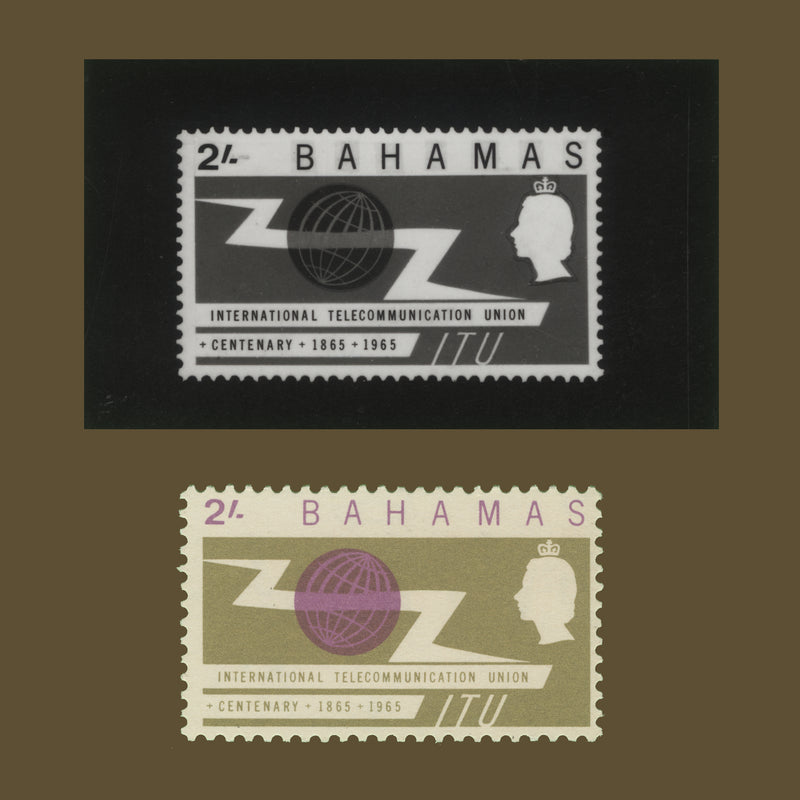 Bahamas 1965 ITU Centenary photographic proof