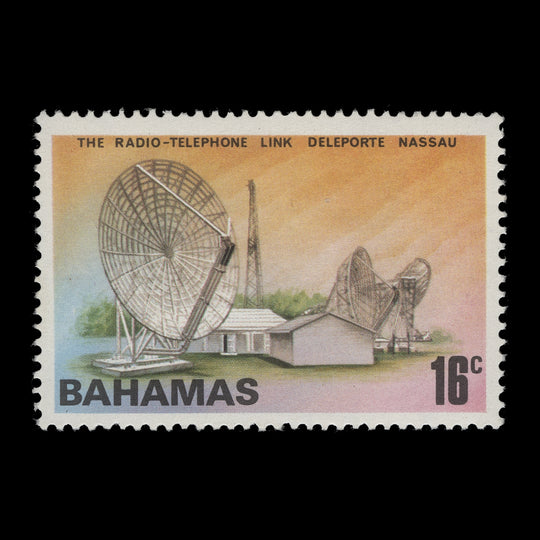 Bahamas 1976 (Variety) 16c Telephone Centenary with watermark to right