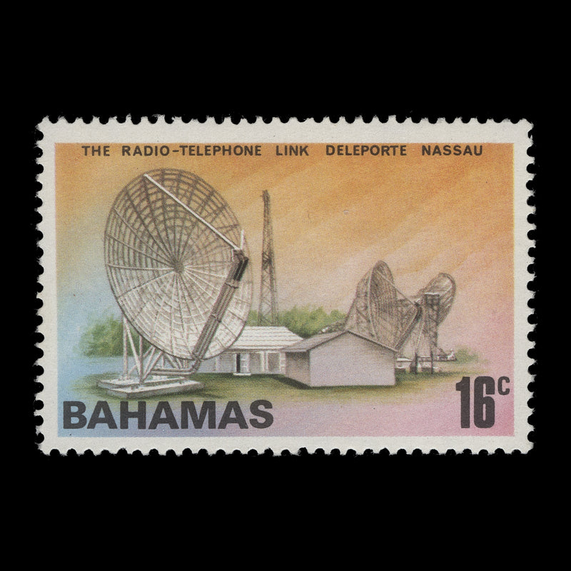 Bahamas 1976 (Variety) 16c Telephone Centenary with watermark to right