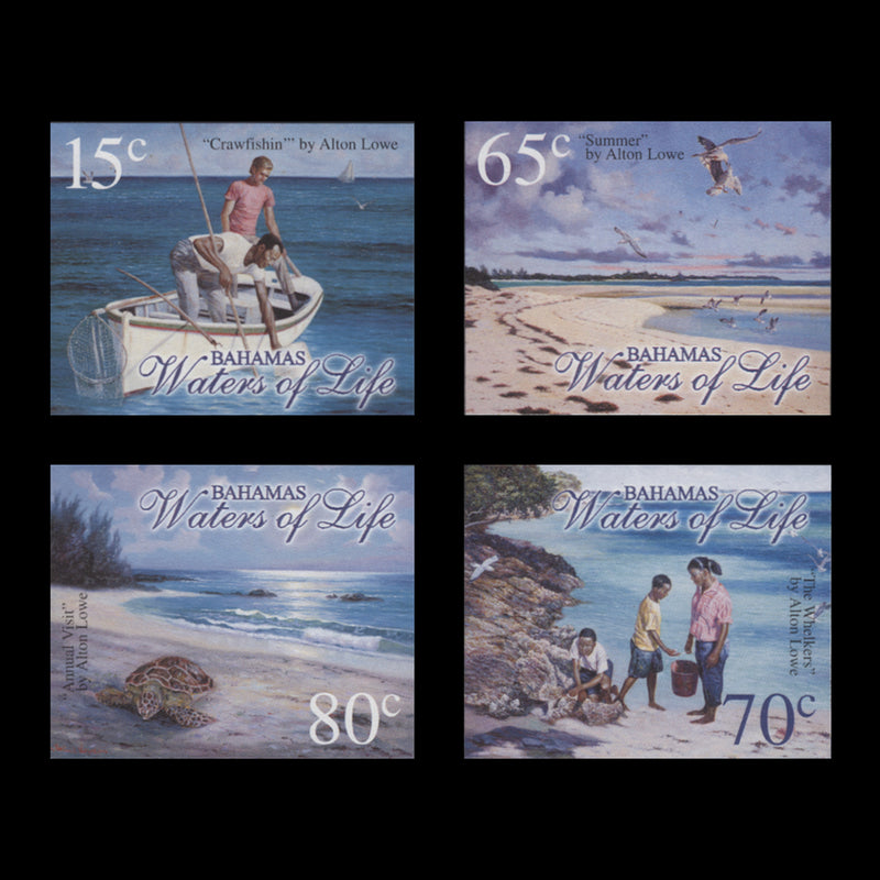 Bahamas 2003 Waters of Life imperf proof singles