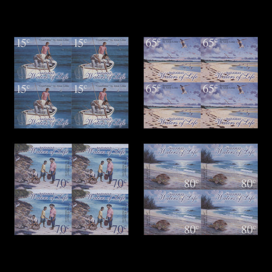 Bahamas 2003 Waters of Life imperf proof blocks