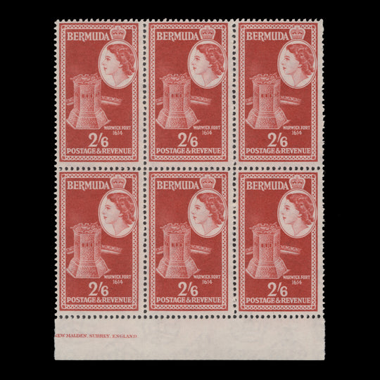Bermuda 1962 (MNH) 2s6d Warwick Fort block