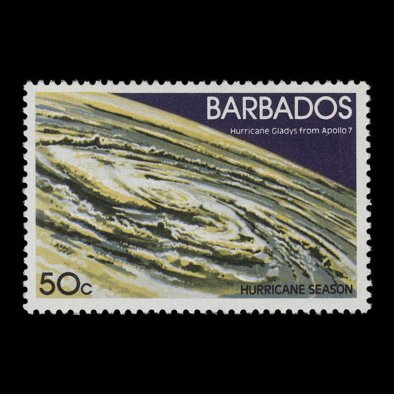 Barbados 1981 (Variety) 50c Hurricane Season with watermark to right