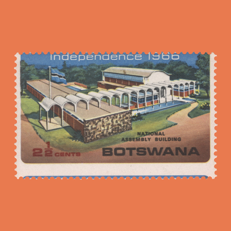 Botswana 1966 (Variety) 2½c Independence with perforation shift