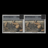 Botswana 1996 (Variety) 20t/2t Spring Hares pair with different '2'