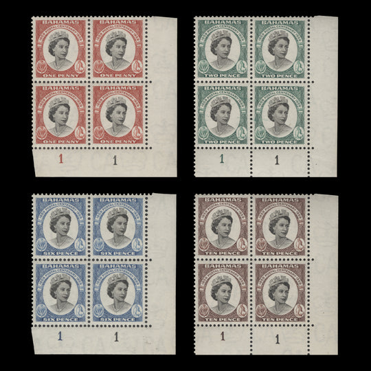 Bahamas 1959 (MNH) Postage Stamp Centenary plate blocks