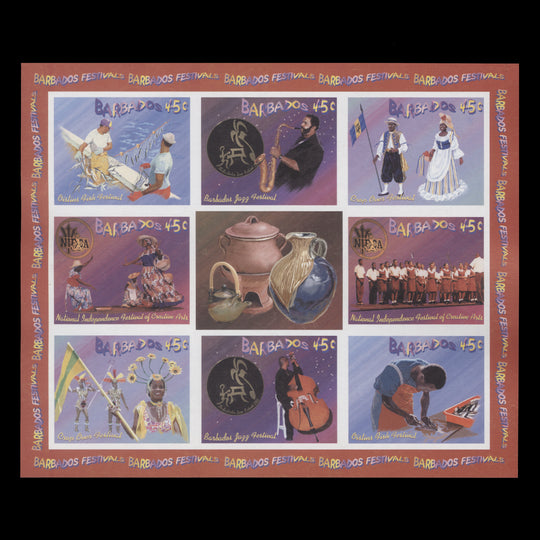 Barbados 2003 Festivals imperf proof miniature sheet