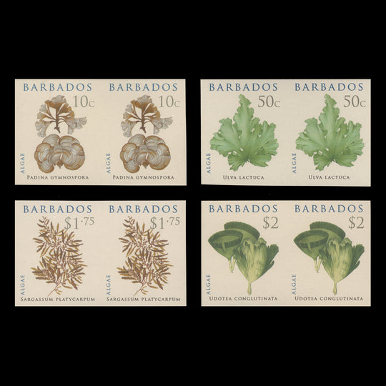 Barbados 2008 Algae imperf proof pairs