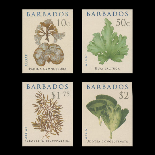 Barbados 2008 Algae imperf proof singles