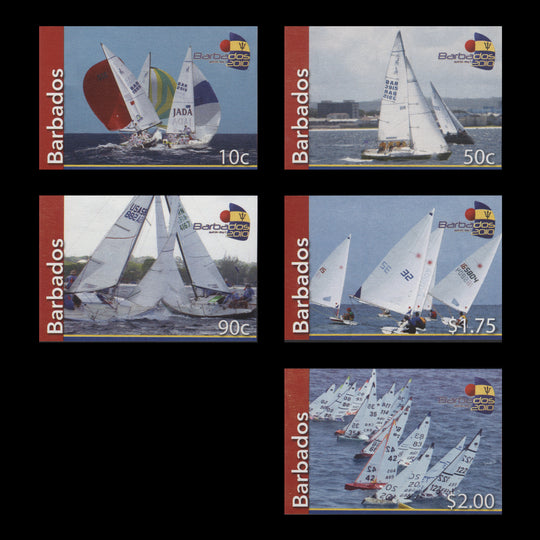 Barbados 2010 Fireball Regatta imperf proof singles