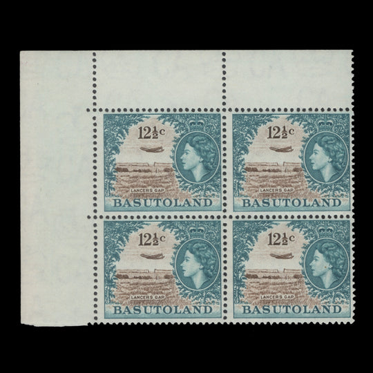 Basutoland 1964 (MNH) 12½c Lancers Gap block