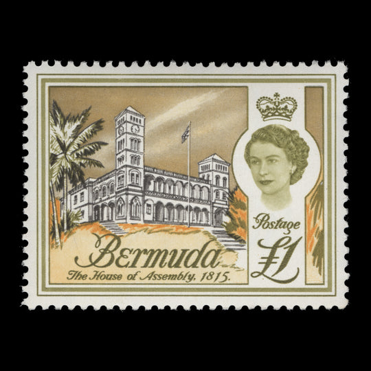 Bermuda 1962 (MNH) £1 House of Assembly single