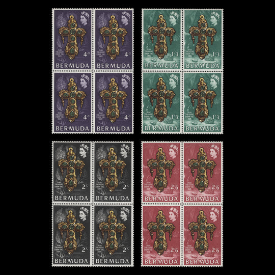 Bermuda 1969 (MNH) Salvaged Treasure blocks
