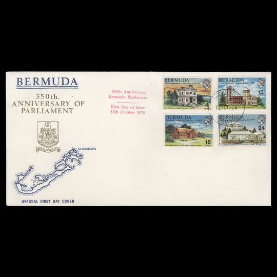 Bermuda 1970 Parliament Anniversary first day cover, HAMILTON