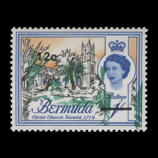 Bermuda 1970 (Variety) 12c/1s Christ Church with green shift
