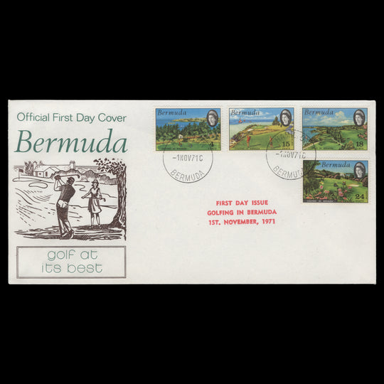 Bermuda 1971 Golfing first day cover, HAMILTON