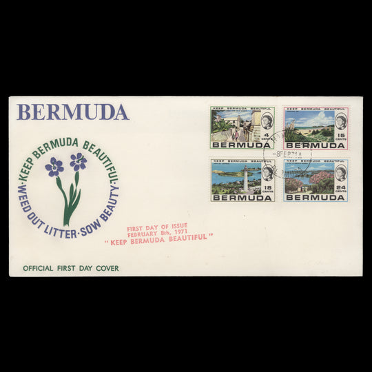 Bermuda 1971 Keep Bermuda Beautiful first day cover, HAMILTON