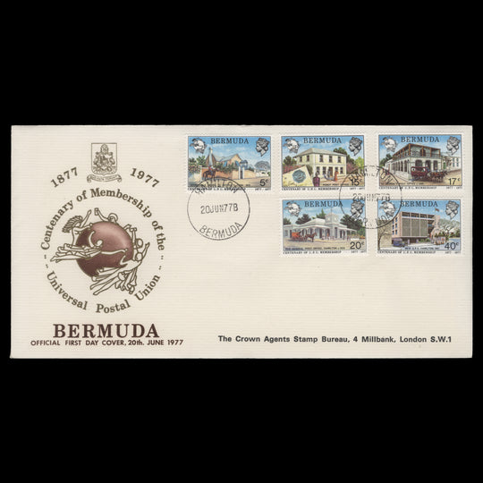Bermuda 1977 UPU Membership Centenary first day cover, HAMILTON