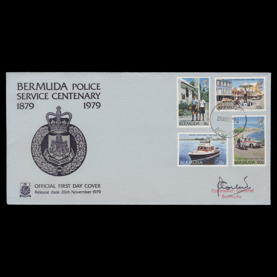 Bermuda 1979 Police Force Centenary first day cover, HAMILTON