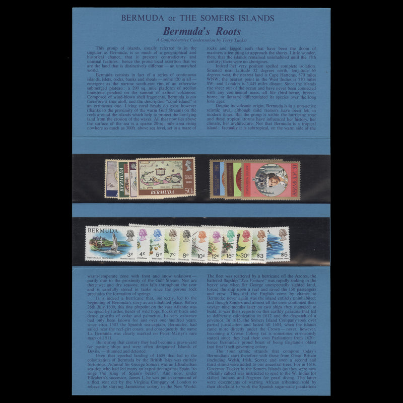 Bermuda 1980 Postage Stamps presentation folder