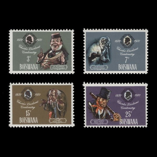 Botswana 1970 (MNH) Charles Dickens Death Centenary set