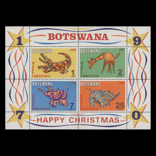 Botswana 1970 (MNH) Christmas miniature sheet