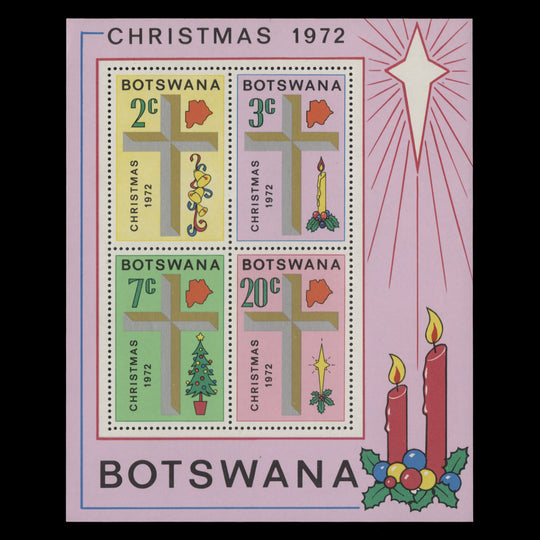Botswana 1972 (MNH) Christmas miniature sheet