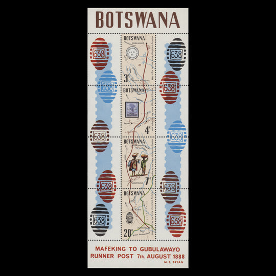 Botswana 1972 (MNH) Runner Post miniature sheet