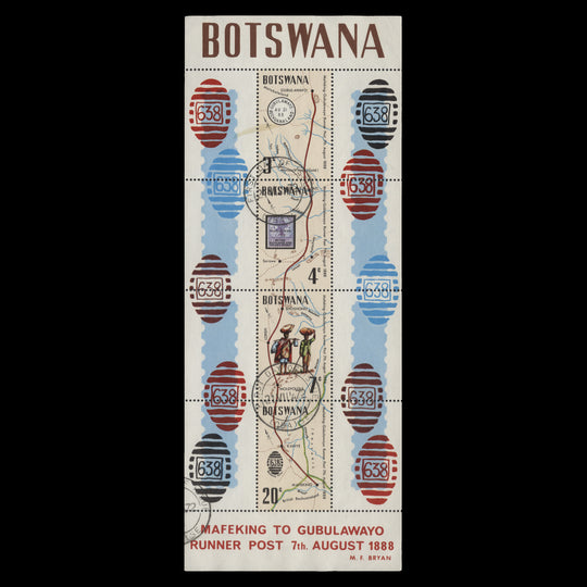 Botswana 1972 (Used) Runner Post miniature sheet