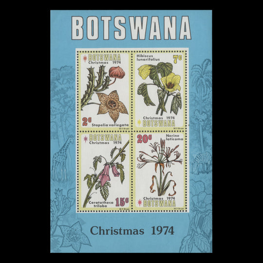 Botswana 1974 (MNH) Christmas miniature sheet