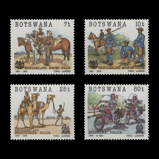 Botswana 1985 (MNH) Police Centenary set