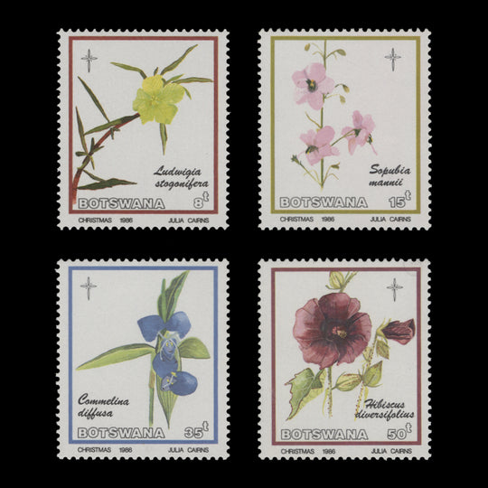 Botswana 1986 (MNH) Okavango Flowers/Christmas set
