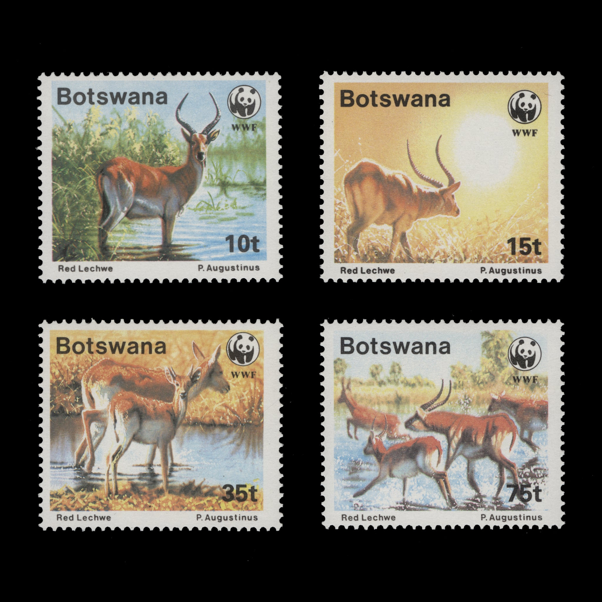 Botswana 1988 (MNH) Red Lechwe set – ZEBOOSE.COM