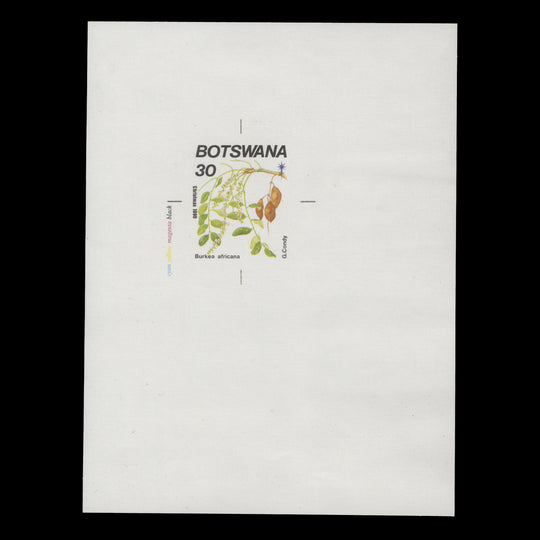 Botswana 1990 Burkea Africana/Christmas imperf proof single