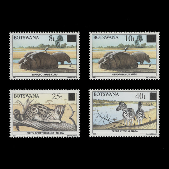 Botswana 1992 (MNH) Wildlife provisionals