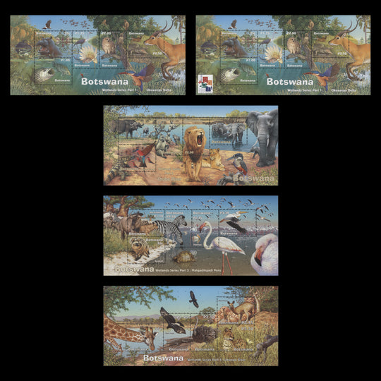 Botswana 2000-03 (MNH) Wetlands miniature sheets