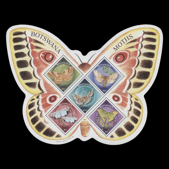 Botswana 2000 (MNH) Moths miniature sheet