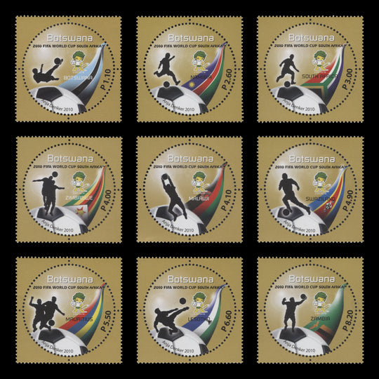 Botswana 2010 (MNH) World Cup Football, South Africa set