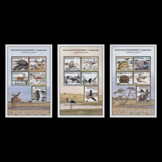 Botswana 2018 (MNH) Kgalagadi Biodiversity miniature sheets