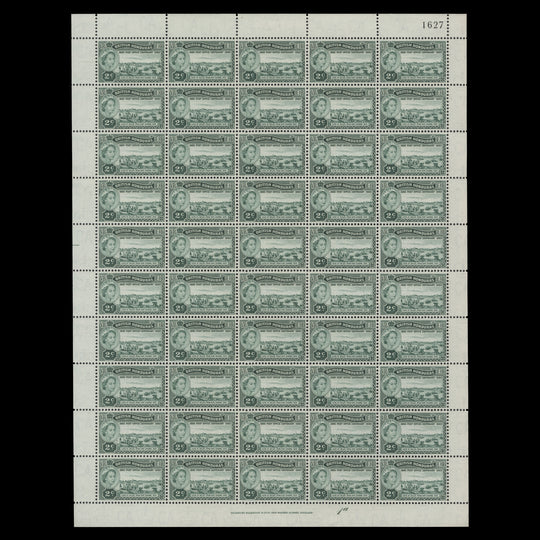 British Honduras 1960 (MNH) 2c Post Office Centenary pane of 50 stamps