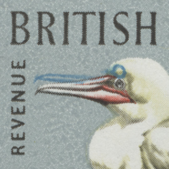 British Honduras 1962 (Variety) 25c Red-Footed Bobby with cyan shift